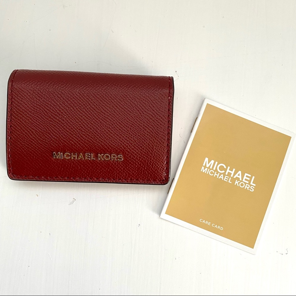 Michael Kors NWOT Two-Toned “Brandy” Crossgrain Leather Wallet